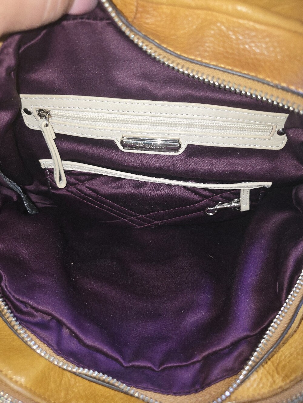 B. Makowsky Yellow Leather Shoulder Bag- Rehab Project - Picture 9 of 13